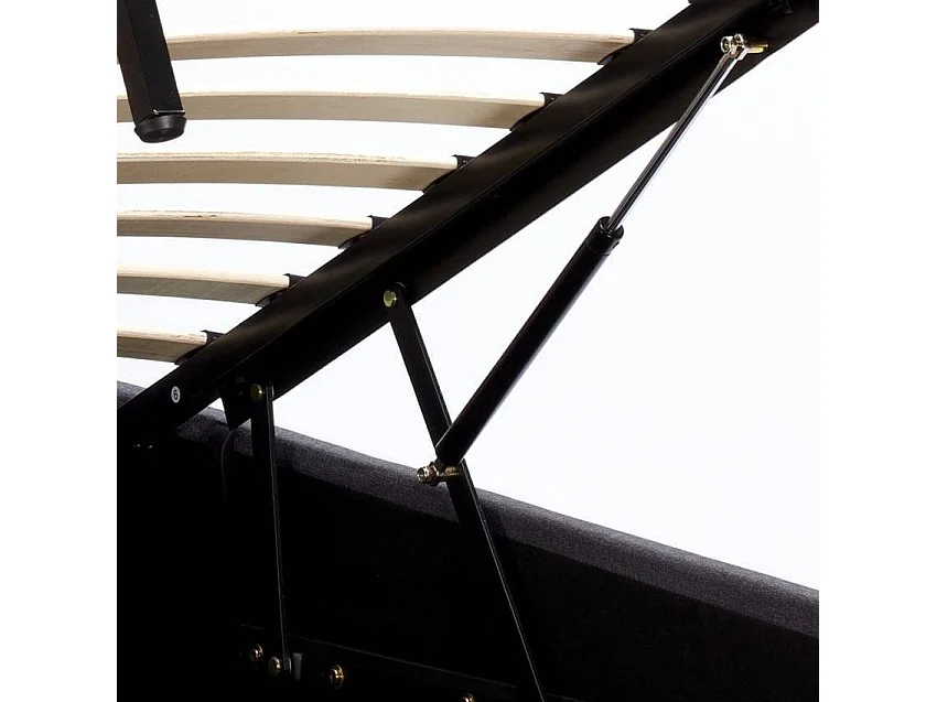 Letto una piazza e mezza 120x190 con doghe e contenitore Sublime