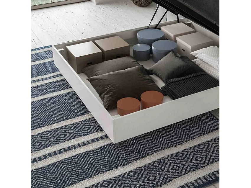 Letto matrimoniale 160x190 cm testiera design contenitore Speranza