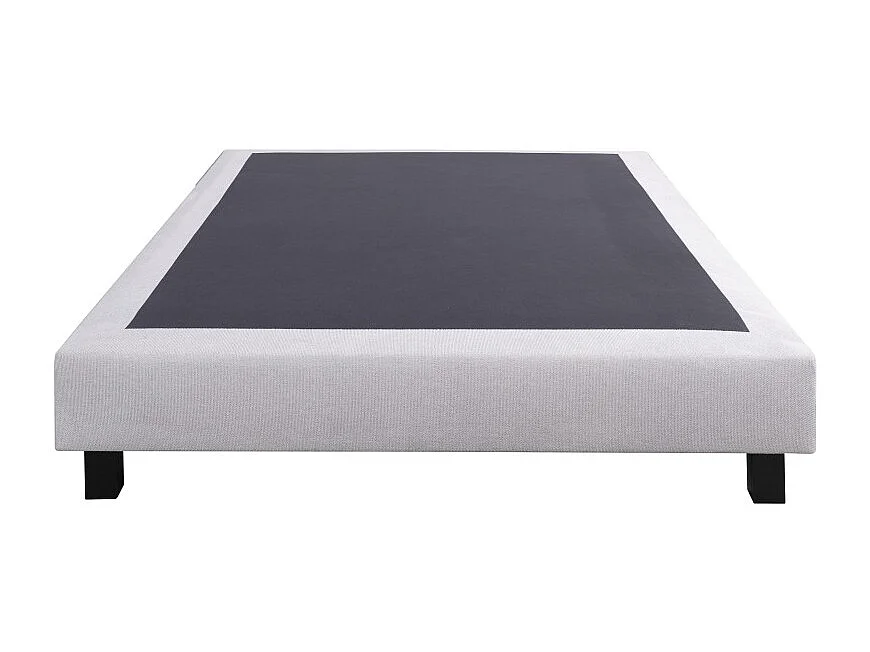 Ensemble Matelas Organic Cotton, 24 cm, mousses haute densité, ferme, face été/hiver + sommier gris ep20cm + oreiller + couette, 140x200cm