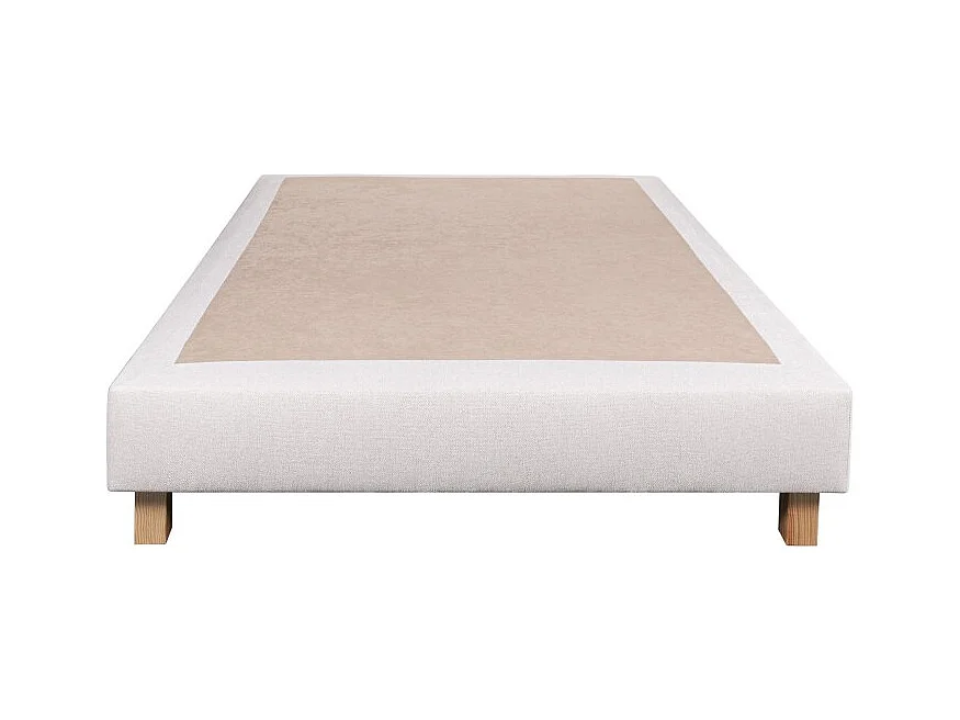 Ensemble Matelas Patriote Mousse 27cm  ferme face été/hiver+sommier beige ep20cm+oreiller+couette+Tête de Lit, 140x200cm