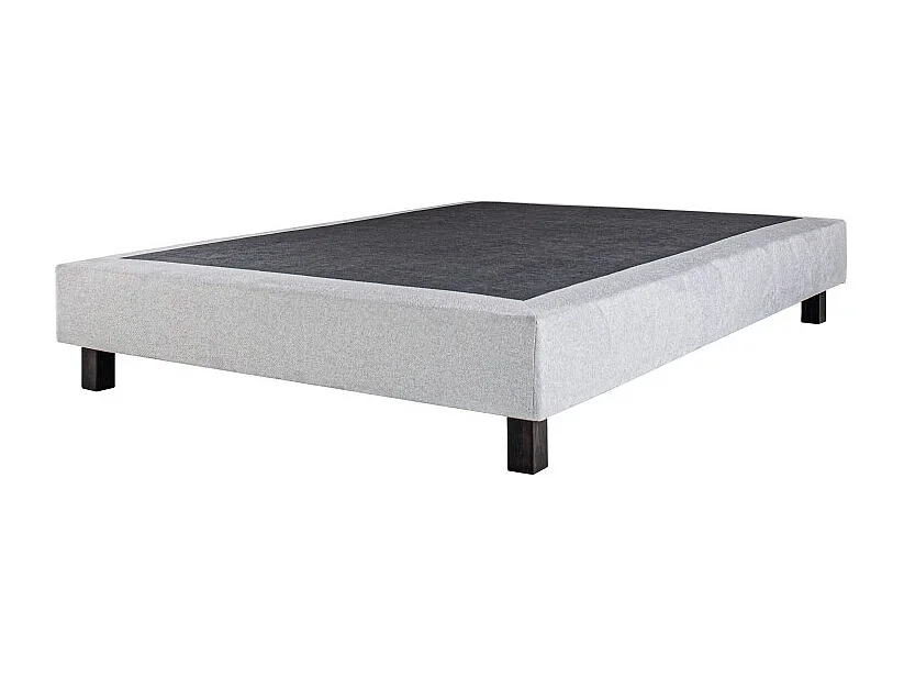Ensemble Matelas Dreamlux, 26 cm, ressorts ensachés mousses haute densité, ferme, face été/hiver + sommier gris ep20cm, 160x200cm