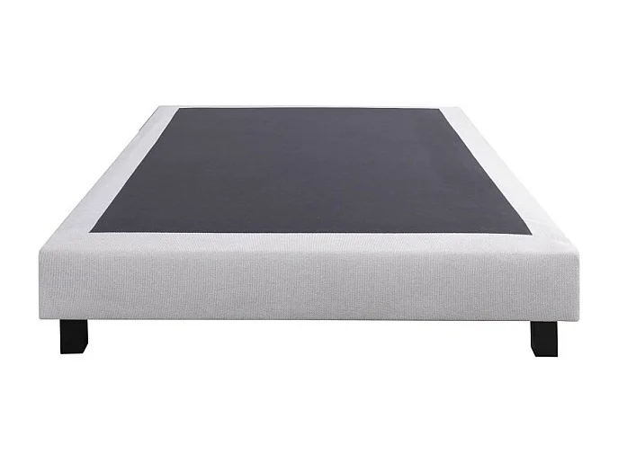 Ensemble Matelas Patriote Mousse, 27 cm, mousses haute densité , ferme, face été/hiver+sommier gris ep20cm+oreiller+couette, 140x200cm