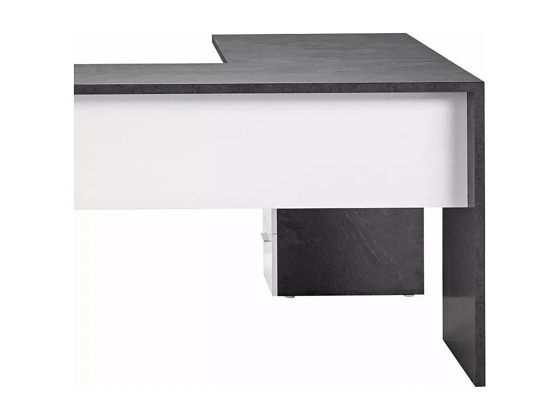 Scrivania ad angolo 180x160 con cassettiera a 3 cassetti Daniela