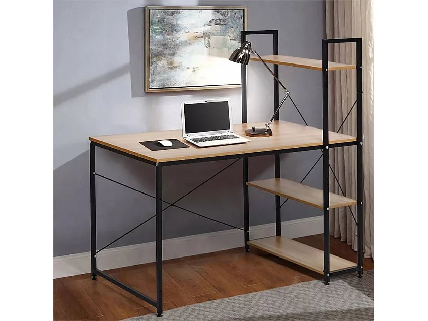 Scrivania angolare stile industriale 120x60 Cecilia