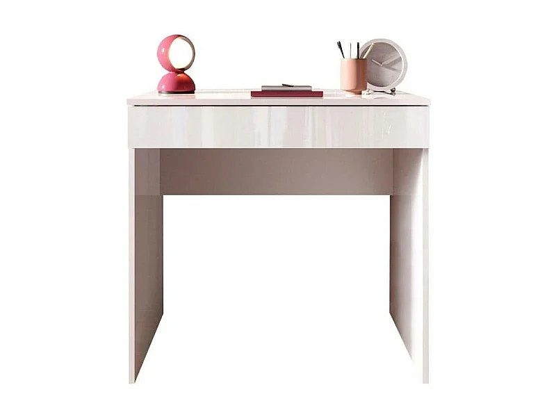 Platzsparender 78x50x76cm Bürotisch mit Schublade Kirk - Weiß