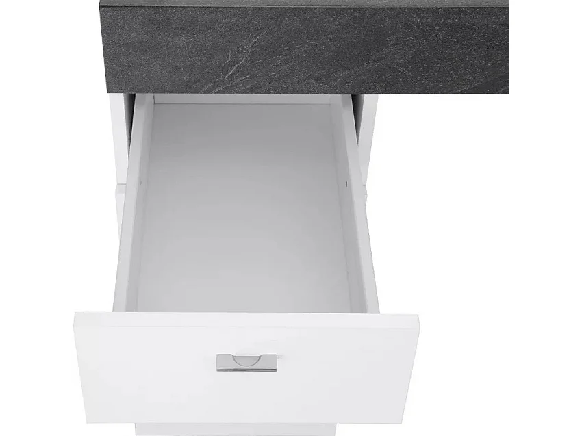 Scrivania 130x60 con piano scorrevole per camera e ufficio Ugo