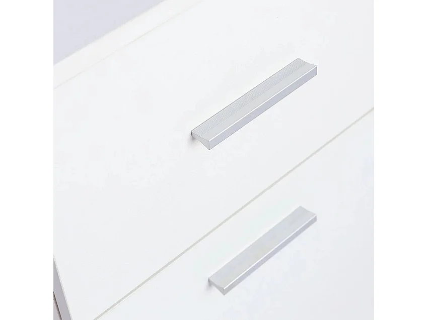 Escritorio de oficina moderno que ocupa poco espacio con puerta y cajón 110x45x77 cm Lythes Light