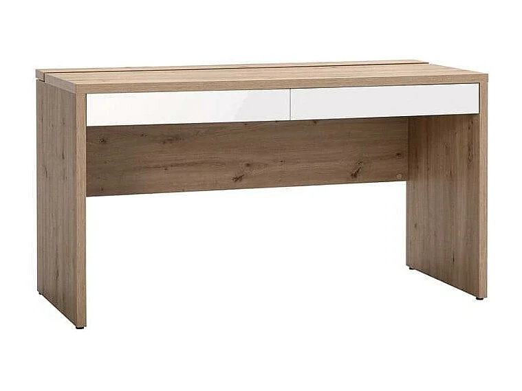 Bureau pour teletravail 140x60 moderne robuste 2 tiroirs GINA