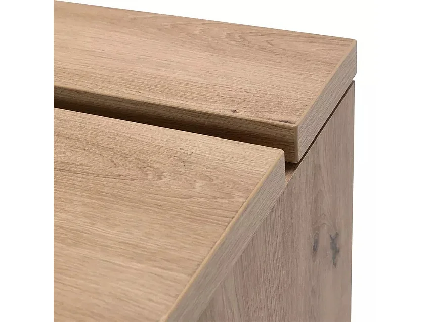 Bureau pour teletravail 140x60 moderne robuste 2 tiroirs GINA