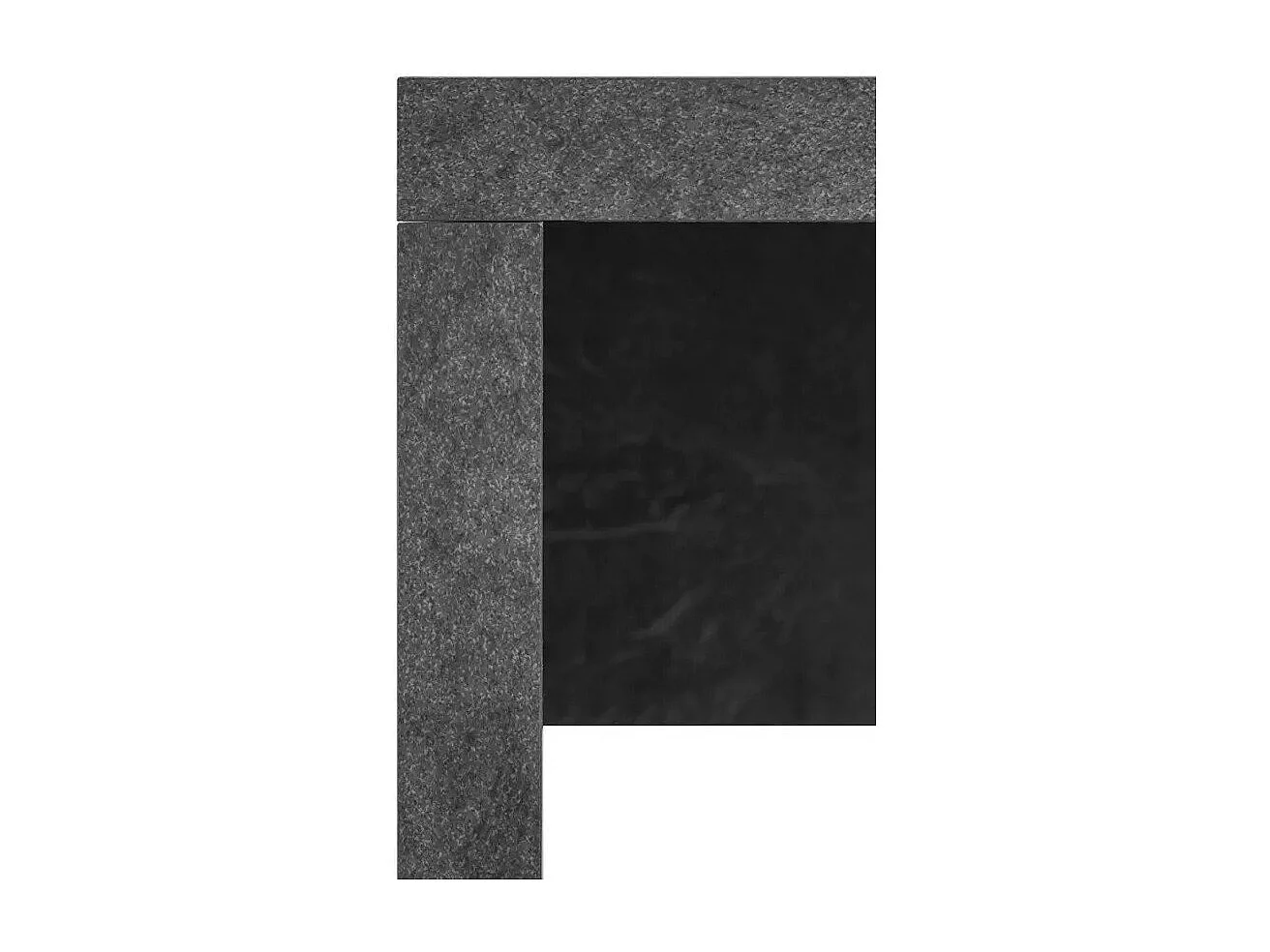 Scrivania angolare moderna 180x160 grigio antracite design Isabella