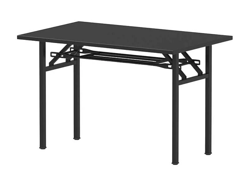 Escritorio oficina plegable salvaespacio teletrabajo Foldesk 100 x 60 cm - Negro