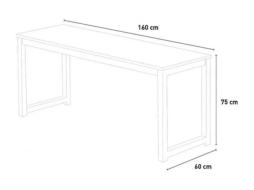 Industriedesign Büro Schreibtisch Metall Kopfhörerhalter 160x60 Stuttgart