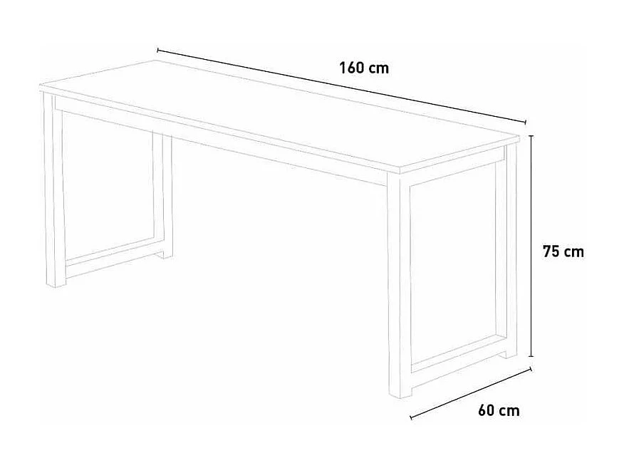 Industriedesign Büro Schreibtisch Metall Kopfhörerhalter 160x60 Stuttgart