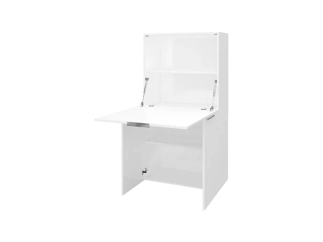 Scrivania pieghevole 70x35 con armadio e scaffale retrattile Marta
