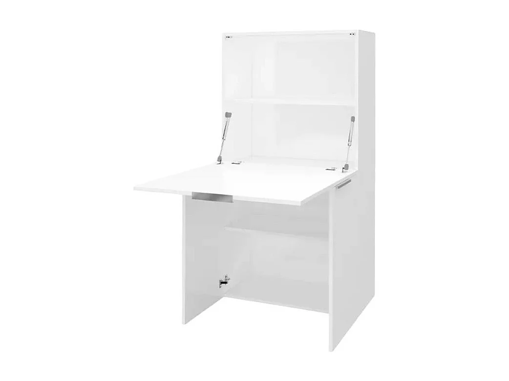 Scrivania pieghevole 70x35 con armadio e scaffale retrattile Marta