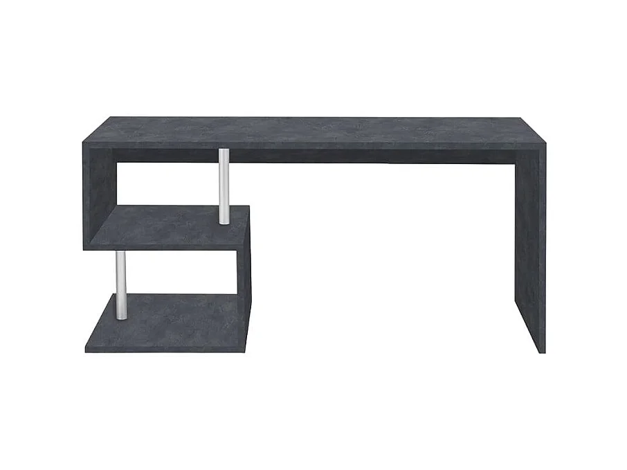 Bureau 180x60 travail étude moderne anthracite MICKAEL