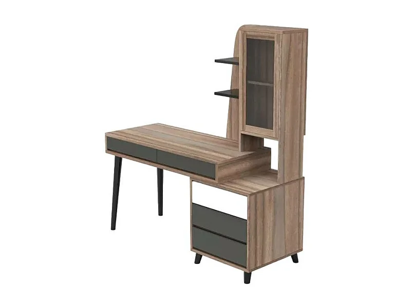 Scrivania design moderno 120x55 cm con compartimento Luca