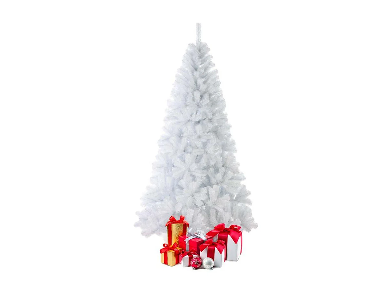 Sapin artificiel blanc 210 cm style traditionnel Kristiansand
