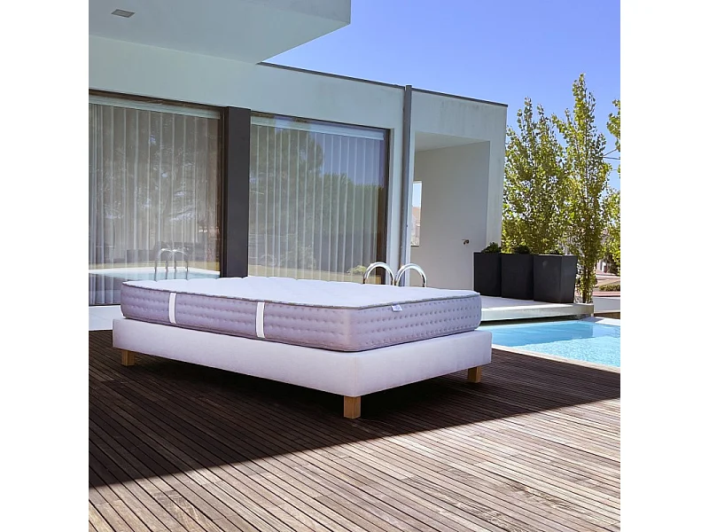 Matelas Zen (20 cm) mousse haute densité, fermeté optimale, indépendance de couchage, double face été/hiver, 140x190cm