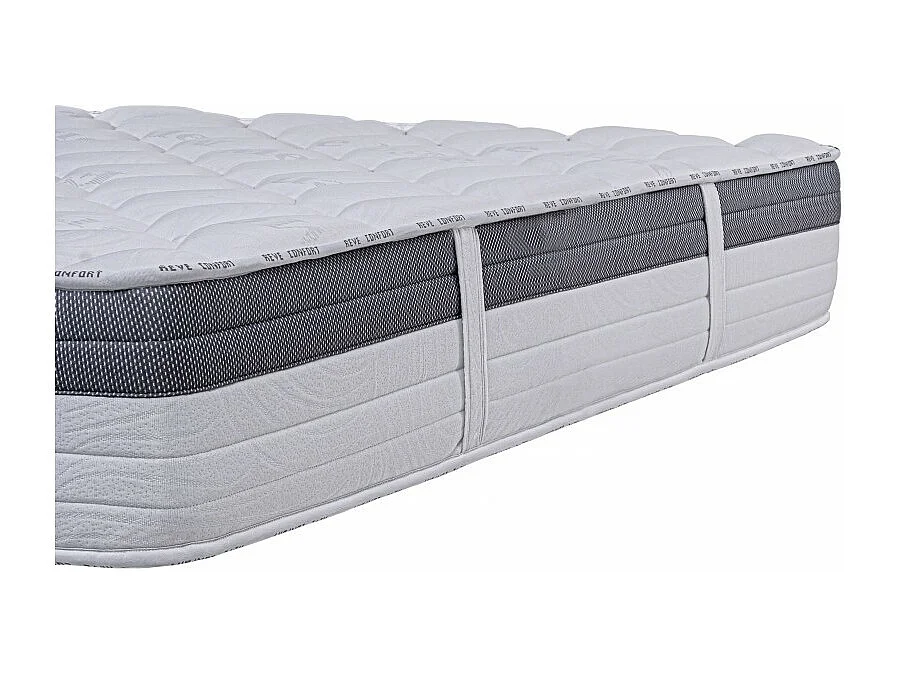 Matelas GoldVisco (26cm), mousse haute densité, indépendance du couchage, ergonomique, haute adaptabilité, face été/hiver, 180x200cm