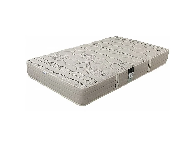 Matelas OrganicCotton, 24 cm, ferme, face été/hiver + 1 oreiller + couette, 90x190cm