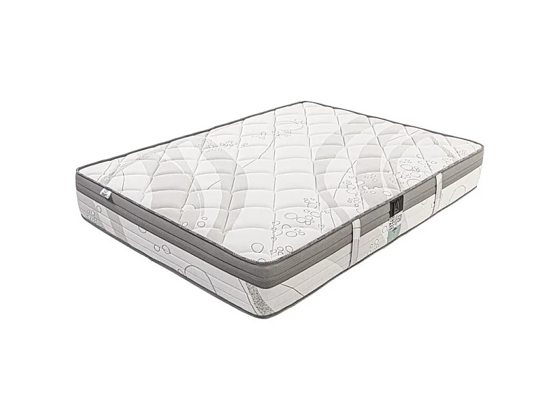 Matelas Relaxation, 26cm, Ressorts Ensachés, Mousse Haute Densité, ergonomique, Soutien ferme + Oreiller, 140x200cm