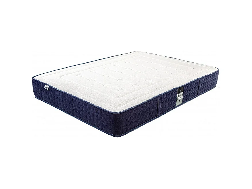 Matelas Nuage (24cm) inclus couette et oreiller,mousse haute densité, mi-ferme, face été/hiver, 180x200cm