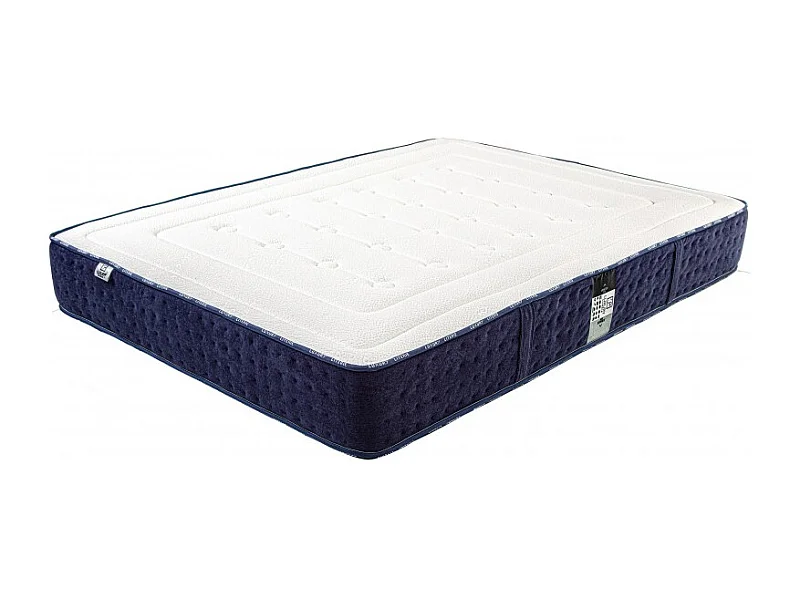 Matelas Nuage (24cm) inclus couette et oreiller,mousse haute densité, mi-ferme, face été/hiver, 180x200cm