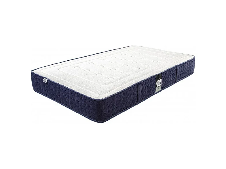Matelas Nuage (24cm) inclus couette et oreiller,mousse haute densité, mi-ferme, face été/hiver, 90x190cm