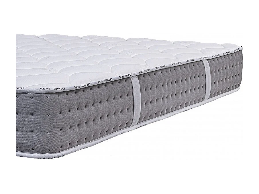Matelas Talia (24cm) Ressorts Ensachés, Mousse Haute Densité, Indépendance de Couchage, Soutien ferme, Face été/hiver, 90x190cm