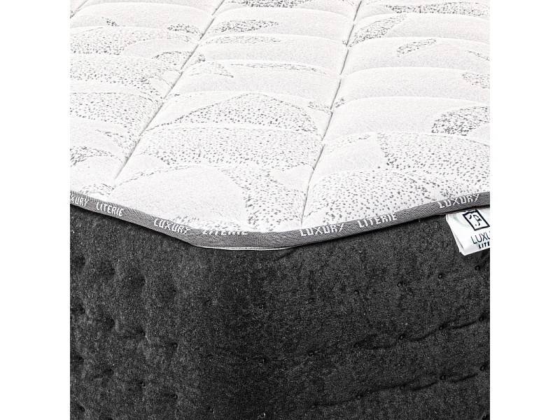Matelas Sérénité (27 cm), ressorts ensachés, mousse haute densité, soutien très ferme, indépendance de couchage, double face, 140x200cm