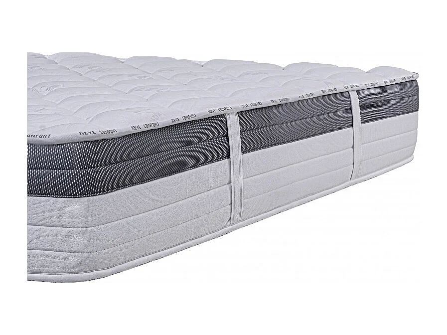 Matelas GoldVisco (26cm), mousse haute densité, indépendance du couchage, ergonomique, haute adaptabilité, face été/hiver, 140x190cm