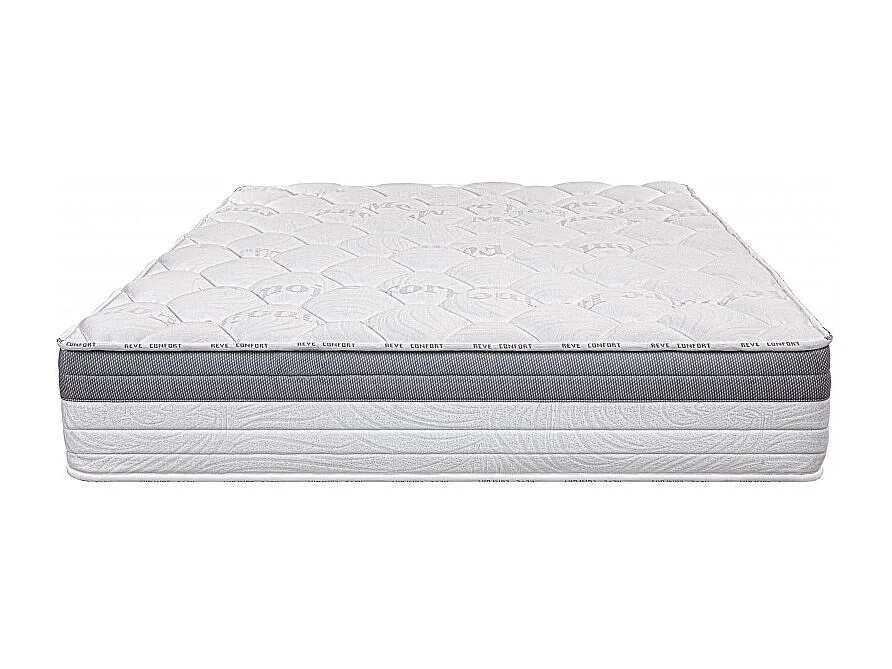 Matelas GoldVisco (26cm), mousse haute densité, indépendance du couchage, ergonomique, haute adaptabilité, face été/hiver, 140x190cm