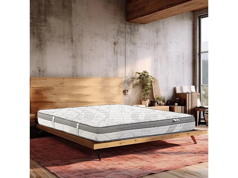 Matelas Timeless, 26cm, mousse haute densité, ferme, indépendance du couchage, face été/hiver, 90x190cm