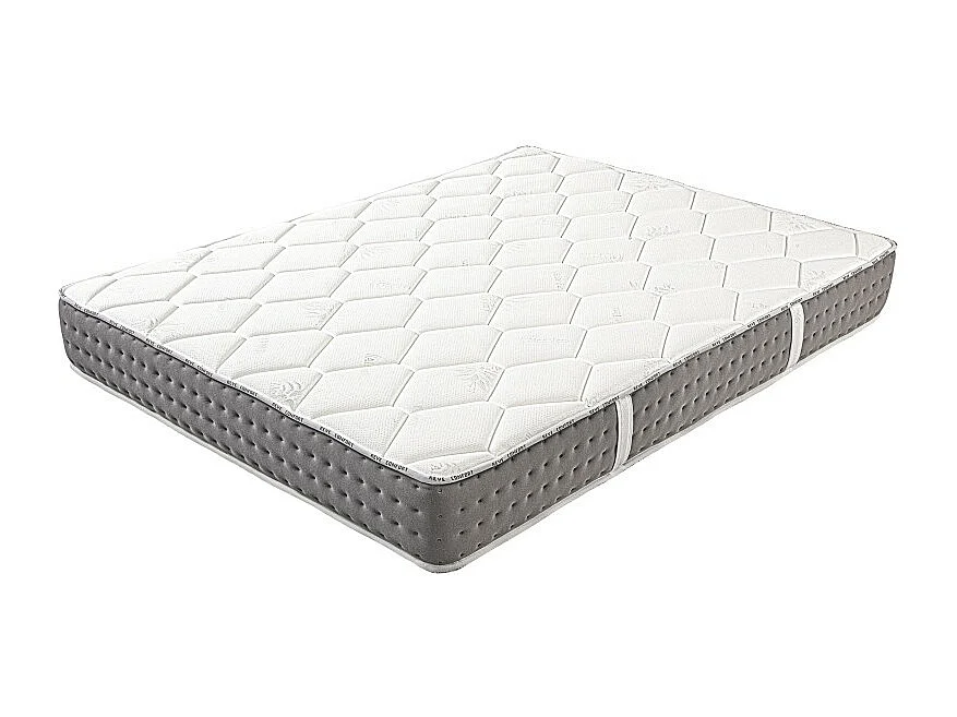 Matelas Talia (24cm) Ressorts Ensachés, Mousse Haute Densité, Indépendance de Couchage, Soutien ferme, Face été/hiver, 160x200cm