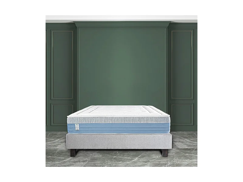 Matelas BestRoyal, 27cm, ressorts ensachés, mousse haute densité, indépendance du couchage, 90x190cm