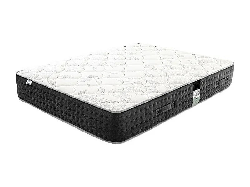 Matelas Serenite, Ressorts Ensachés, Mousse Haute Densité, ergonomique, Soutien très ferme + Oreiller, 140x200cm