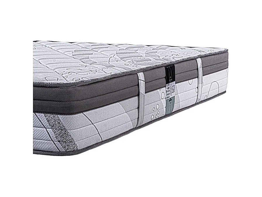 Matelas Prestigelux, 26cm, mousse haute densité, ferme, indépendance du couchage, face été/hiver, 140x200cm