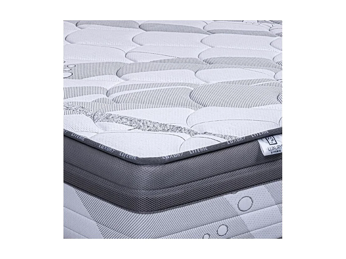 Matelas Prestigelux, 26cm, mousse haute densité, ferme, indépendance du couchage, face été/hiver, 160x200cm