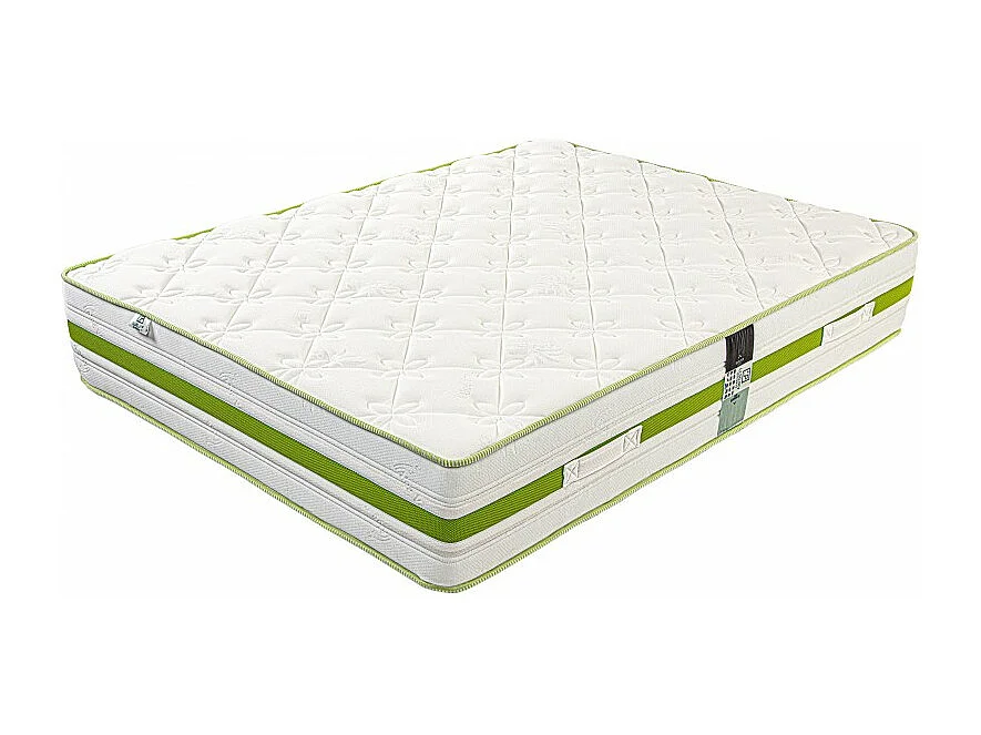 Matelas Rêverie, 30 cm, mousse haute densité, ferme, face été/hiver + oreiller, 140x190cm