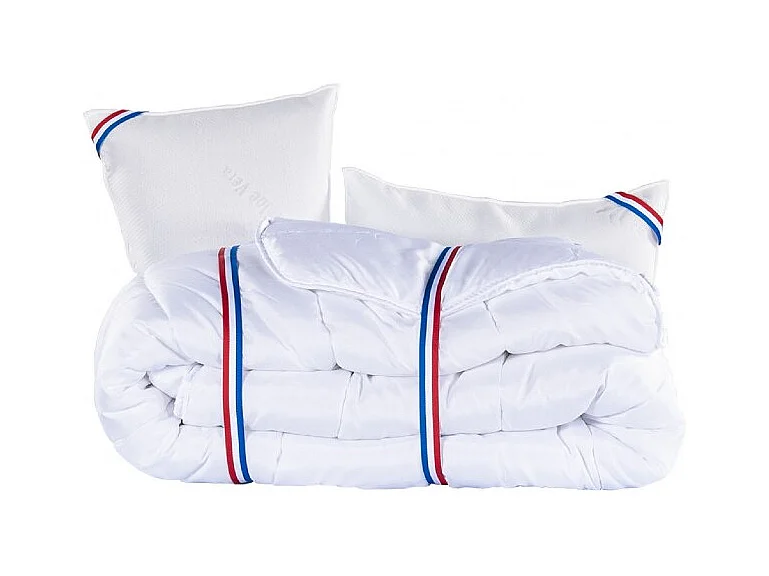 Matelas Sleeplux, 26cm, latex, ergonomique, face été/hiver, haute densité + Oreiller + couette, 180x200cm