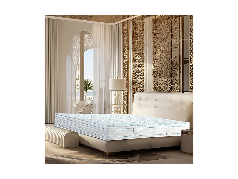 Matelas Royal Dream, 24cm, mousse haute densité, ferme, indépendance du couchage, face été/hiver, 90x190cm