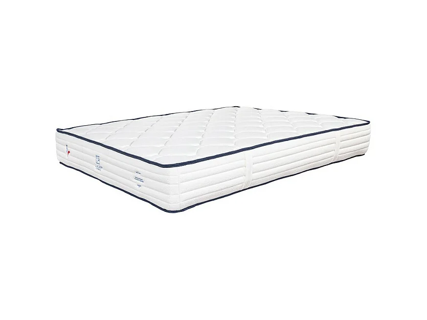 Matelas Patriote, 27cm, Ressorts Ensachés, mousse haute densité , Indépendance du Couchage, Soutien ferme + Oreiller, 180x200cm