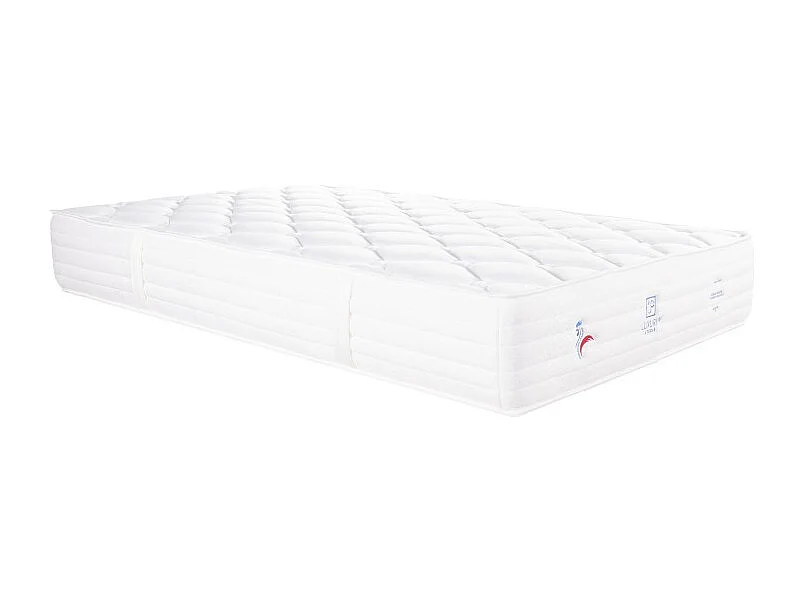 Matelas Patriote Mousse, 27cm, mousse haute densité , Indépendance du Couchage, Soutien ferme + Oreiller + Couette, 90x190cm