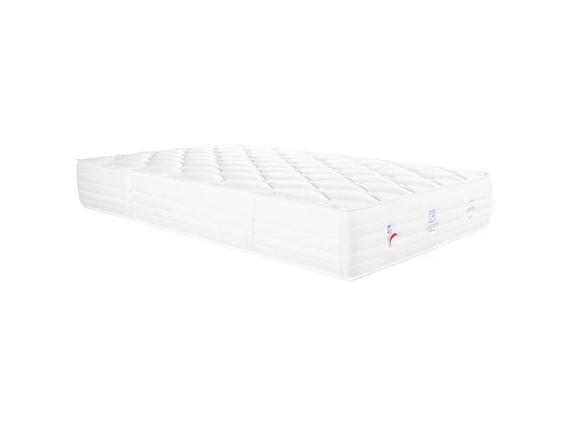 Matelas Patriote Mousse, 27cm, mousse haute densité , Indépendance du Couchage, Soutien ferme + Oreiller + Couette, 90x190cm