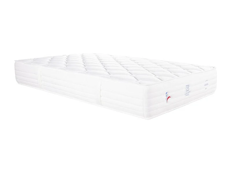 Matelas Patriote Mousse, 27cm, mousse haute densité , Indépendance du Couchage, Soutien ferme + Oreiller + Couette, 90x190cm
