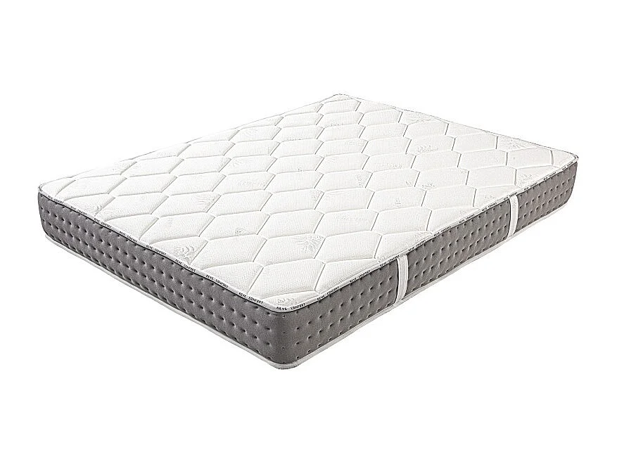 Matelas Talia (24cm) Ressorts Ensachés, Mousse Haute Densité, Indépendance de Couchage, Soutien ferme, Face été/hiver, 140x190cm
