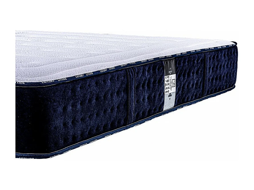 Matelas Nuage (24cm), mi-ferme, mousse haute densité, indépendance du couchage, face été/hiver, 180x200cm