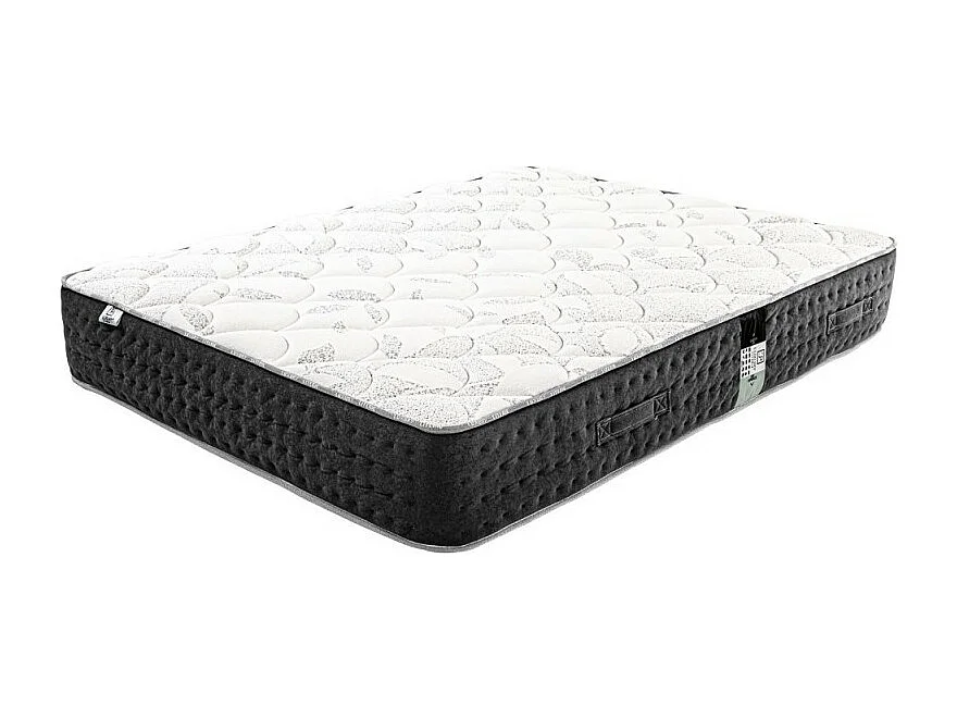 Matelas Sérénité (27 cm), ressorts ensachés, mousse haute densité, soutien très ferme, indépendance de couchage, double face, 140x190cm