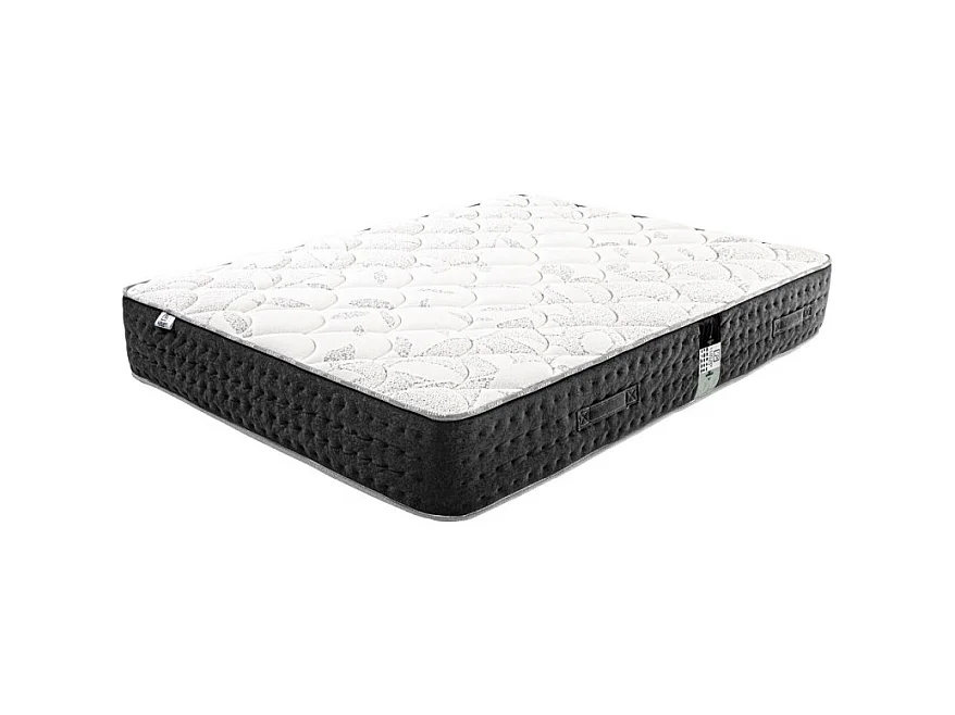 Matelas Serenite, Ressorts Ensachés, Mousse Haute Densité, ergonomique, Soutien très ferme + Oreiller, 140x190cm